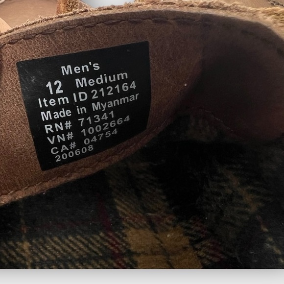L.L. Bean Men's Tan Slip-On Slippers Handsewn Size 12 Nice!! Comfy! - Picture 6 of 7